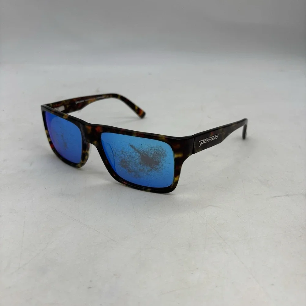 Peppers Flow Masters Polarized Sunglasses LP4602-5 Kahuna Blue Lens Brown Frame